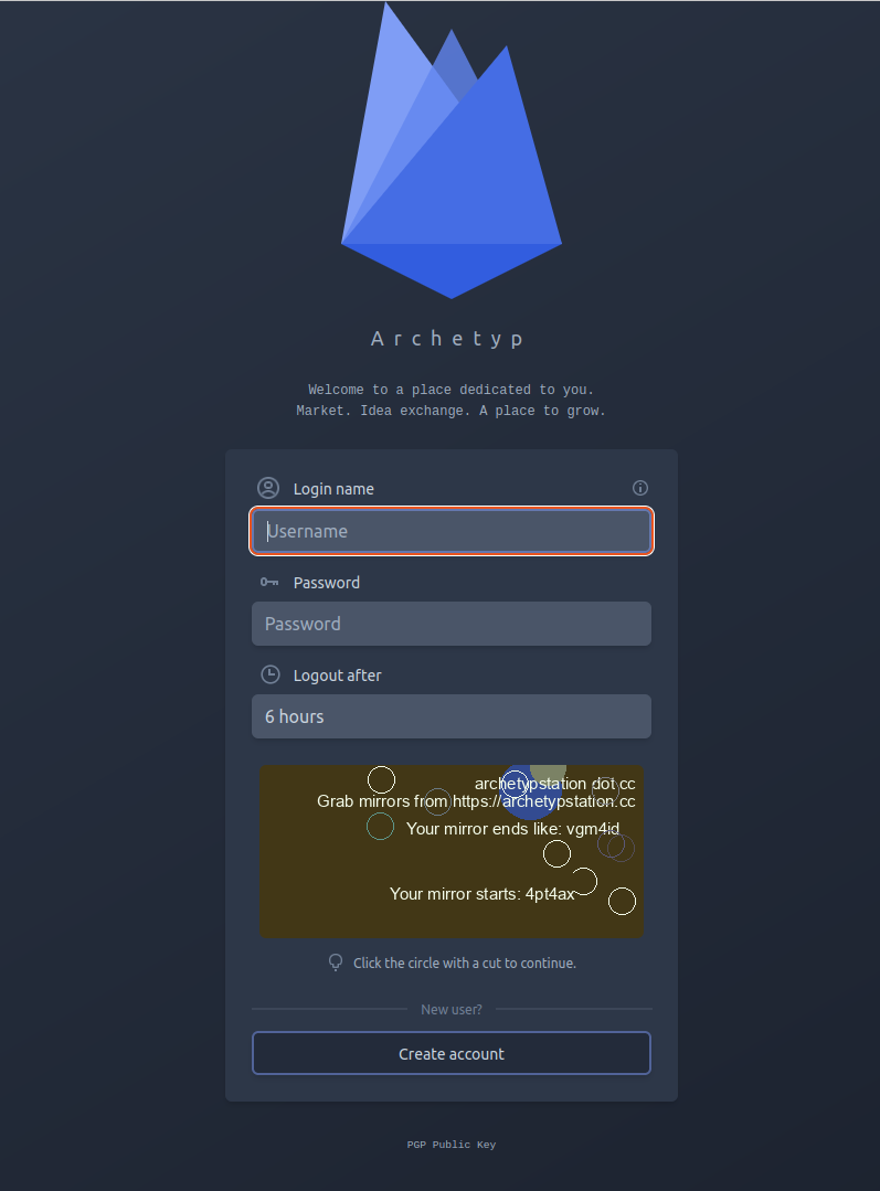 Login Window