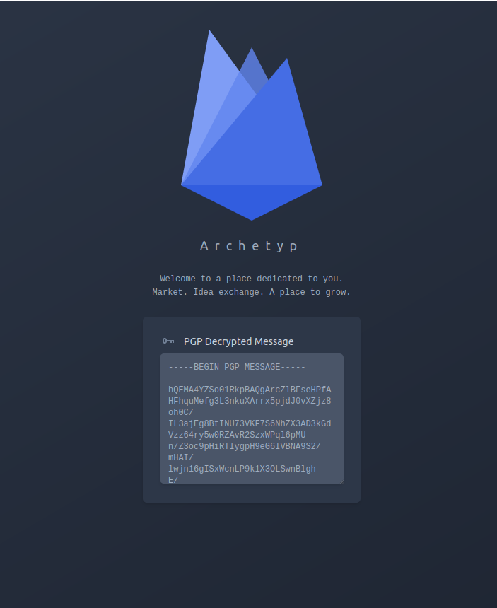 Encrypted PGP Message